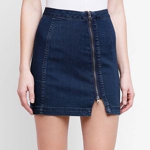 Free People Denim Mini Skirt -size 4